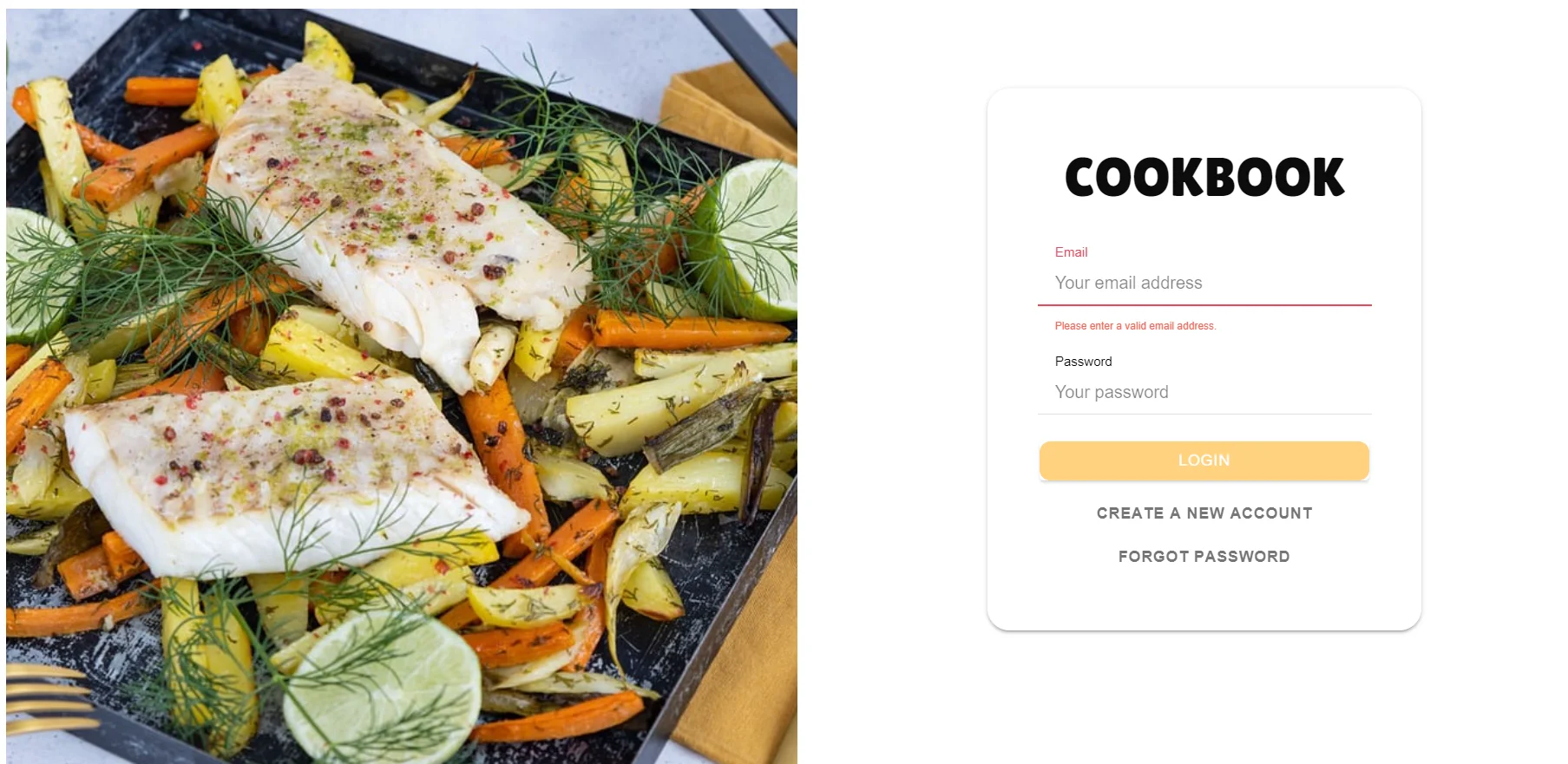 Cookbook Website